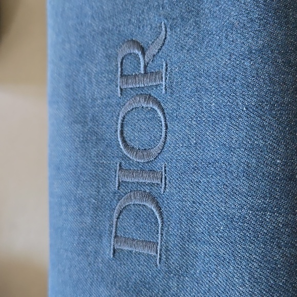 New never used DIOR denim bag ..the It bag. OTM.. Dior denim pouch Star 🌟 - Picture 4 of 6